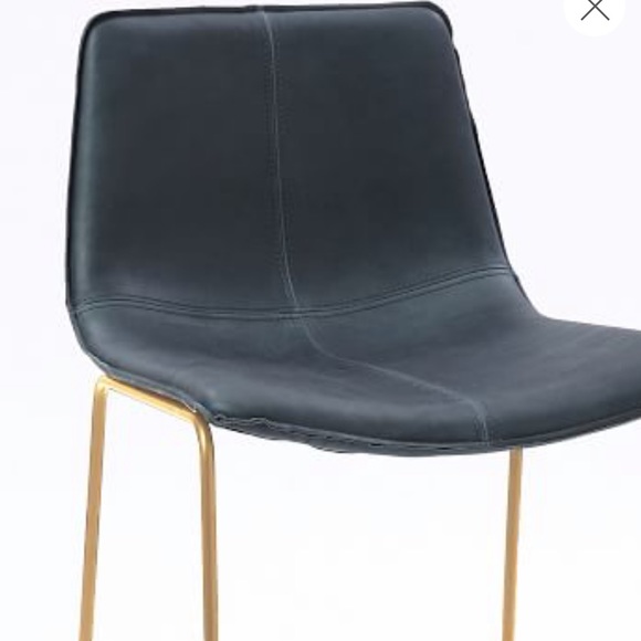 West elm leather bar stools